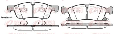 Brake Pad Set, disc brake REMSA 1430.02