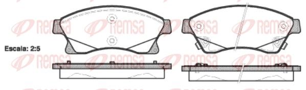 REMSA 1431.12 Brake Pad Set, disc brake
