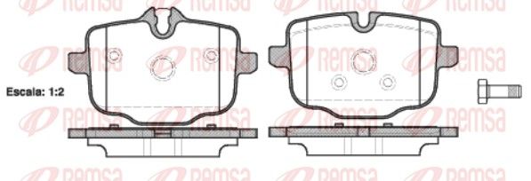 REMSA 1433.00 Brake Pad Set, disc brake
