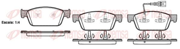 REMSA 1440.01 Brake Pad Set, disc brake