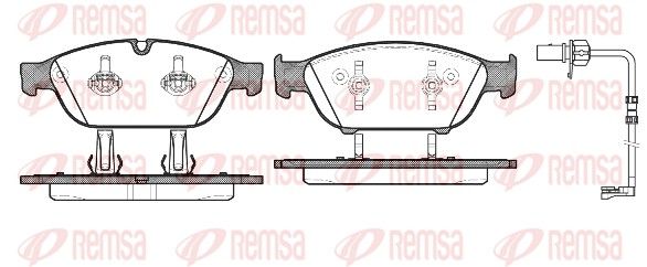 REMSA 1441.12 Brake Pad Set, disc brake