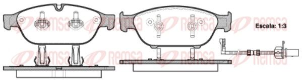REMSA 1441.02 Brake Pad Set, disc brake