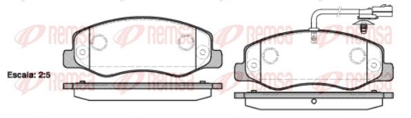 REMSA 1442.01 Brake Pad Set, disc brake