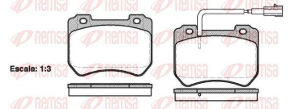 REMSA 1444.01 Brake Pad Set, disc brake