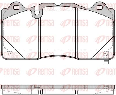 Brake Pad Set, disc brake REMSA 1445.12