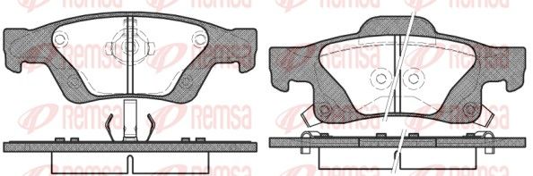 REMSA 1446.02 Brake Pad Set, disc brake