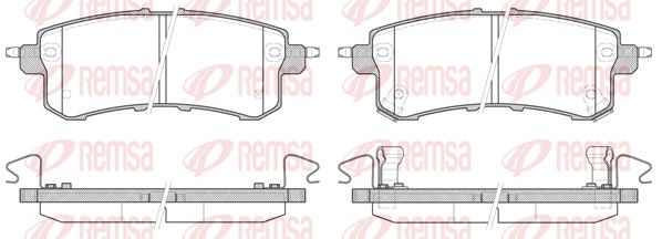 REMSA 1447.02 Brake Pad Set, disc brake