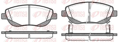 Brake Pad Set, disc brake REMSA 1448.02