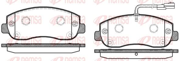 REMSA 1449.01 Brake Pad Set, disc brake