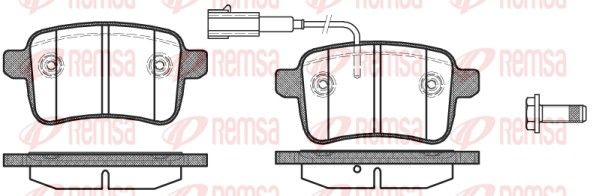 REMSA 1450.02 Brake Pad Set, disc brake