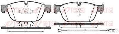 Brake Pad Set, disc brake REMSA 1451.01