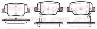 Brake Pad Set, disc brake REMSA 1452.02