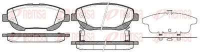 Brake Pad Set, disc brake REMSA 1453.02