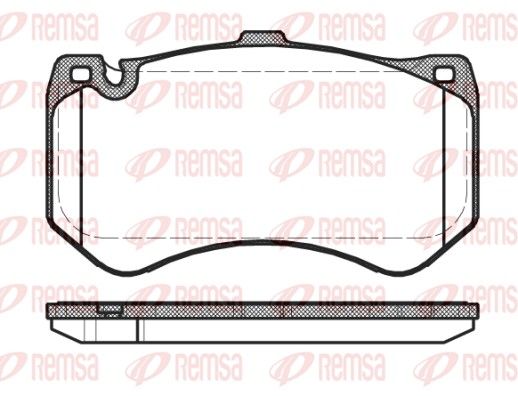 REMSA 1455.00 Brake Pad Set, disc brake