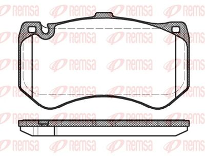 Brake Pad Set, disc brake REMSA 1455.00