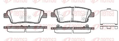 Brake Pad Set, disc brake REMSA 1458.02