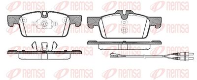 Brake Pad Set, disc brake REMSA 1461.01