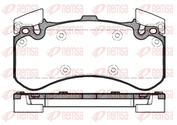 REMSA 1463.00 Brake Pad Set, disc brake