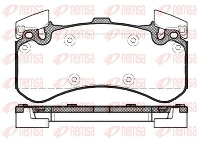 Brake Pad Set, disc brake REMSA 1463.00