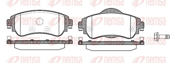 REMSA 1464.08 Brake Pad Set, disc brake