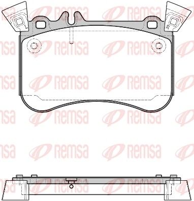 REMSA 1465.10 Brake Pad Set, disc brake