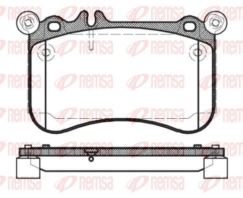REMSA 1465.00 Brake Pad Set, disc brake