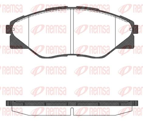 REMSA 1466.00 Brake Pad Set, disc brake