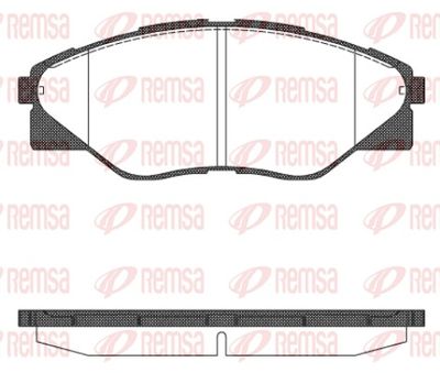 Brake Pad Set, disc brake REMSA 1466.00