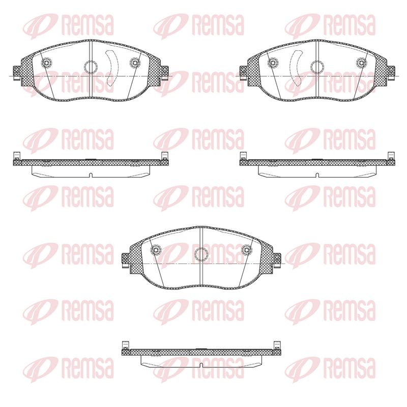 REMSA 1470.10 Brake Pad Set, disc brake