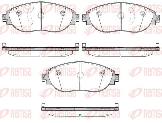 REMSA 1470.00 Brake Pad Set, disc brake