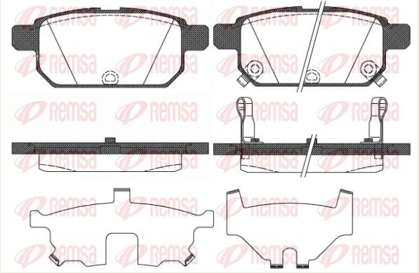 REMSA 1471.02 Brake Pad Set, disc brake