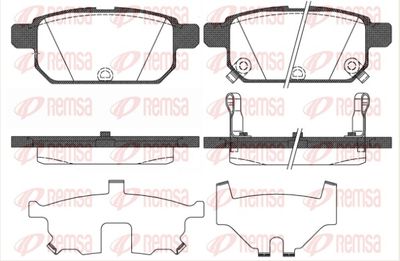 Brake Pad Set, disc brake REMSA 1471.02