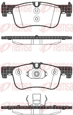 Brake Pad Set, disc brake REMSA 1478.10
