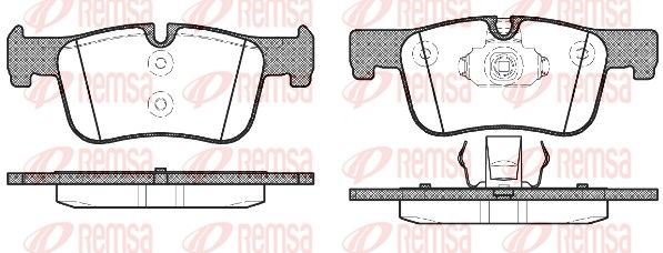 REMSA 1478.00 Brake Pad Set, disc brake