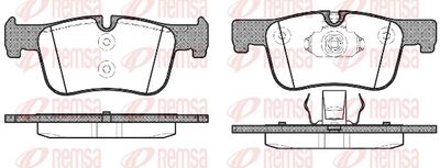 Brake Pad Set, disc brake REMSA 1478.00