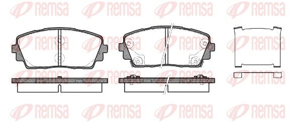 REMSA 1481.02 Brake Pad Set, disc brake