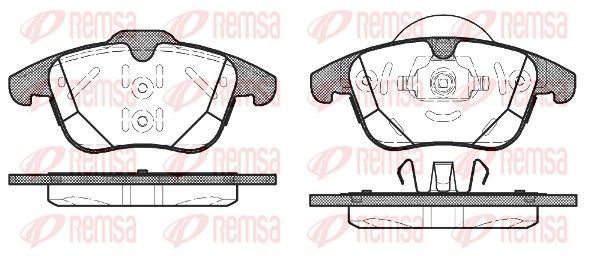 REMSA 1482.00 Brake Pad Set, disc brake