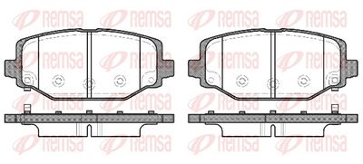 Brake Pad Set, disc brake REMSA 1483.04
