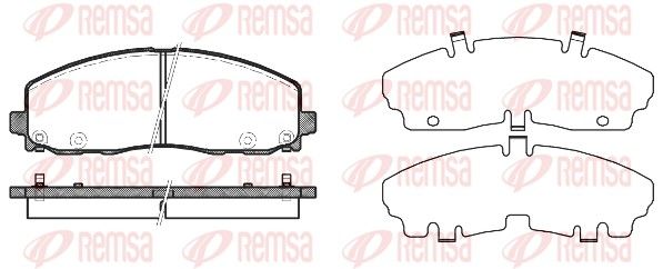 REMSA 1484.04 Brake Pad Set, disc brake