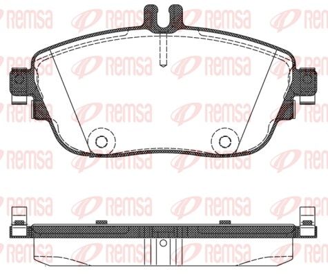 REMSA 1485.08 Brake Pad Set, disc brake