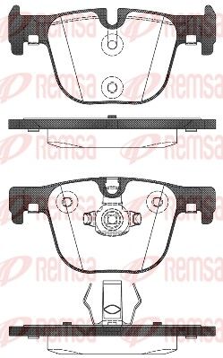 REMSA 1493.00 Brake Pad Set, disc brake