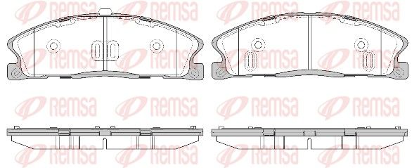 REMSA 1495.00 Brake Pad Set, disc brake