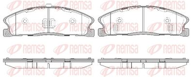 Brake Pad Set, disc brake REMSA 1495.00