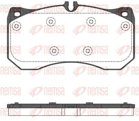 REMSA 1497.00 Brake Pad Set, disc brake