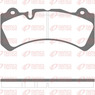 Brake Pad Set, disc brake REMSA 1502.00