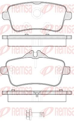 REMSA 1503.00 Brake Pad Set, disc brake