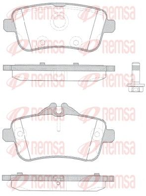 Brake Pad Set, disc brake REMSA 1503.10