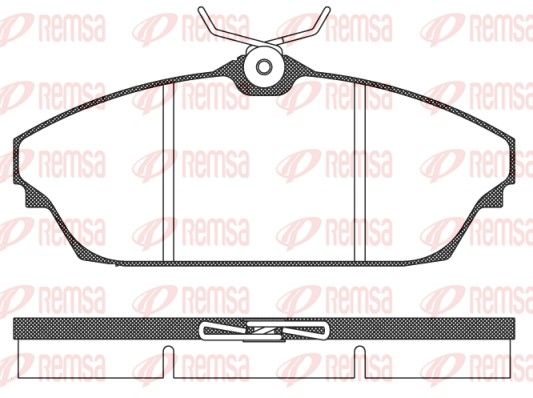 REMSA 1504.00 Brake Pad Set, disc brake