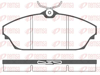 Brake Pad Set, disc brake REMSA 1504.00