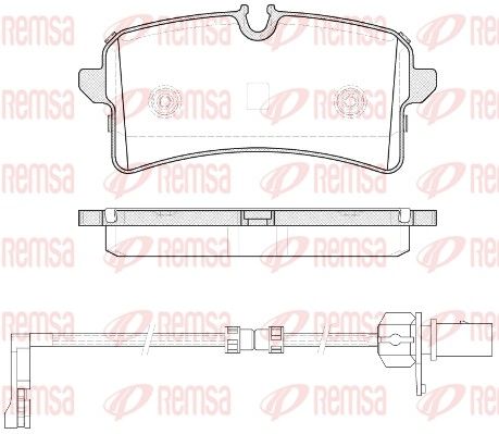REMSA 1505.12 Brake Pad Set, disc brake